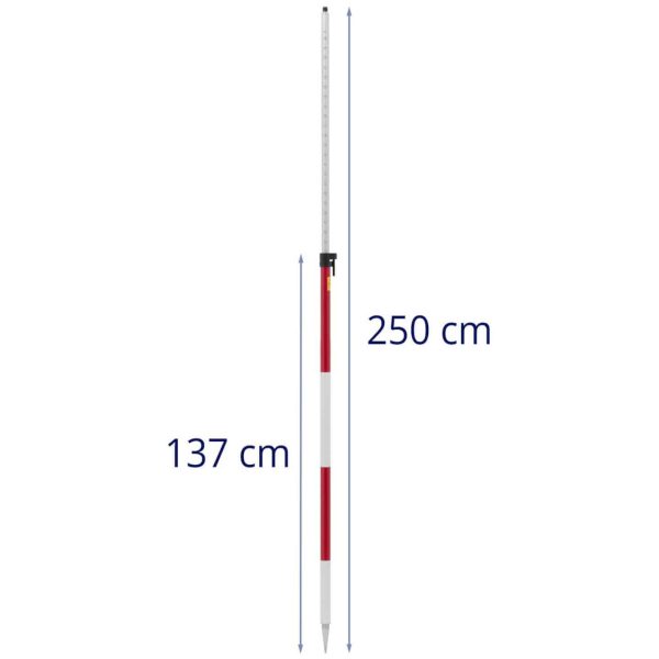 Mērniecības kāts prizmas spoguļa salokāmam diametram. 32 mm garums 2,5 m