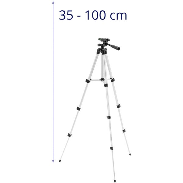 Trijkājis kameras krustveida lāzeram 35-100 cm, vītne 1/4''
