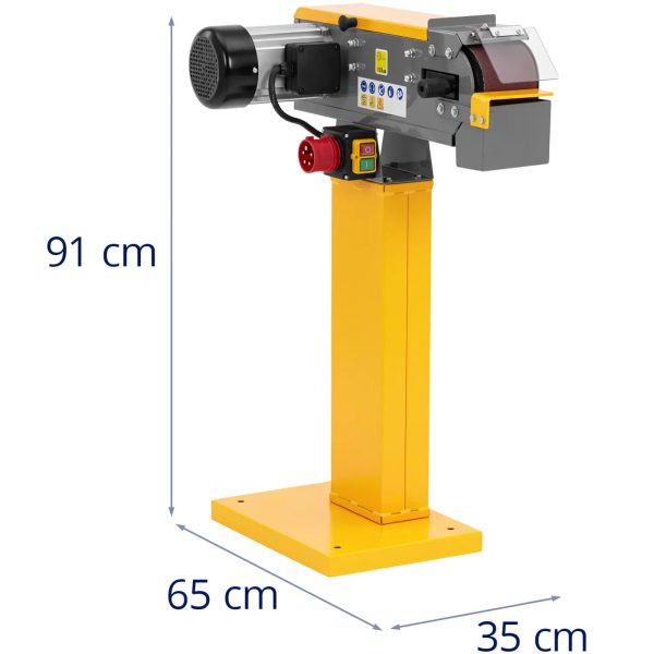 Metāla lentes slīpmašīna stāvēšanai 100 mm 400 V 1500 W