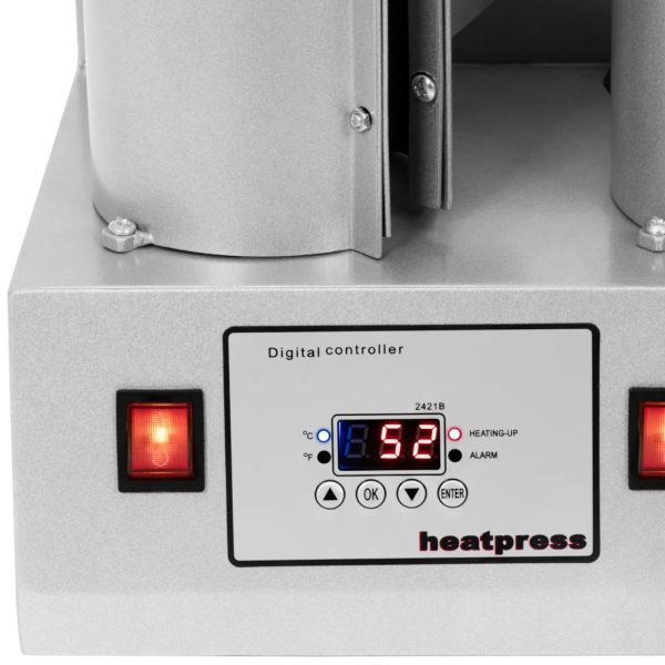 5 tasīšu LCD 250 C termopārneses prese
