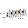 5 tasīšu LCD 250 C termopārneses prese