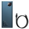 Adaman pārnēsājamais akumulators 2x USB 1x USB-C 1x microUSB 20000mAh 65W ātrā uzlāde, jauns