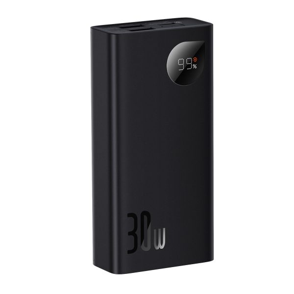 Adaman2 pārnēsājamais akumulators ar displeju 10000mAh 2xUSB USB-C Overseas Edition melns