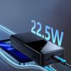Powerbank 20000mAh 22.5W PD QC3.0 AFC melns