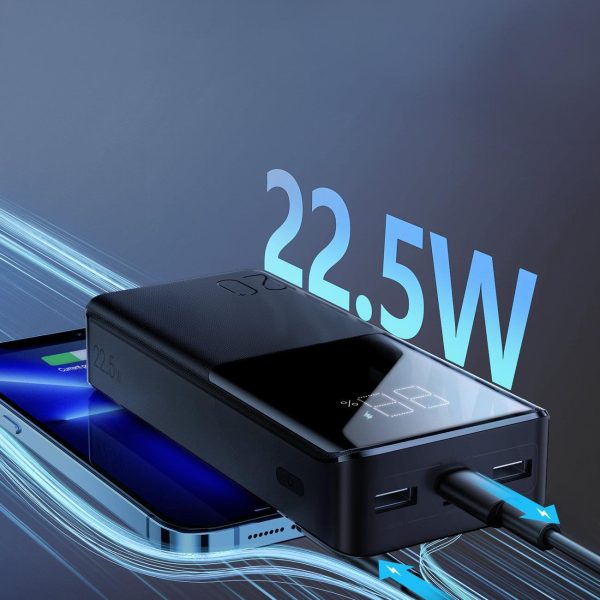 Powerbank 20000mAh 22.5W PD QC3.0 AFC melns