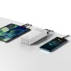 Bipow pārnēsājamais akumulators ar ātro uzlādi 30000mAh USB-A microUSB kabelis 0,25m balts