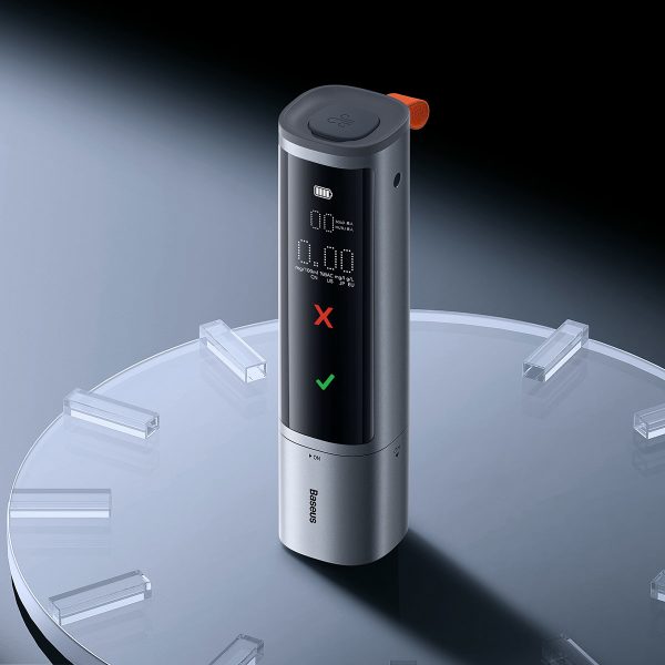 Pro sērijas digitālais elektroniskais bezvadu alkometrs 470mAh - pelēks
