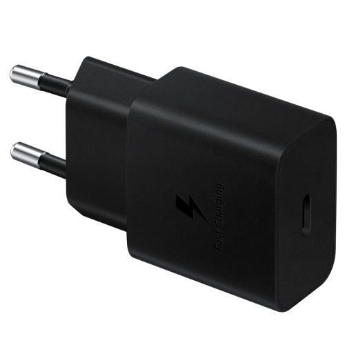 USB-C 15W PD AFC sienas lādētājs, melns