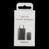 USB-C 15W PD AFC sienas lādētājs, melns