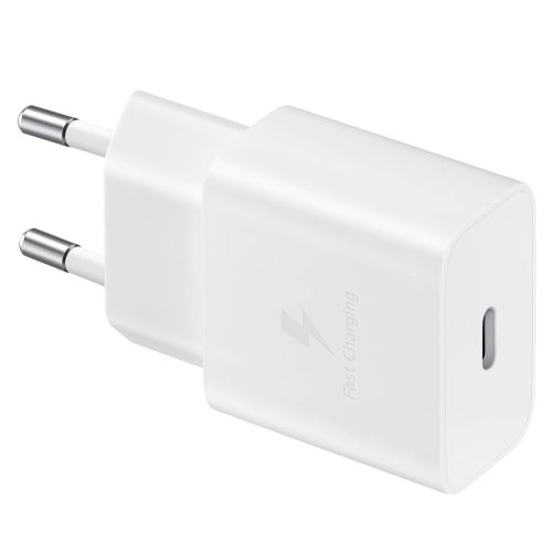 USB-C 15W PD AFC sienas lādētājs, balts