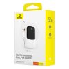 Qpow Pro+ 20000mAh Powerbank ar USB-C kabeli un displeju - balts