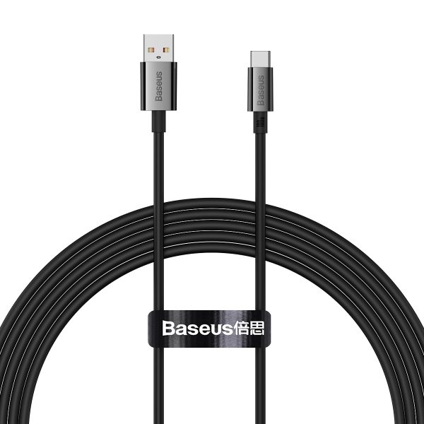 Superior sērijas USB-A - USB-C 100W kabelis Huawei Honor 1.5m - melns