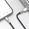Cafule sērijas metāla datu kabelis USB-A - iPhone Lightning 2.4A 1m - melns
