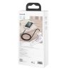 Cafule sērijas metāla datu kabelis USB-A - iPhone Lightning 2.4A 1m - melns