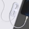 Cafule sērijas metāla datu USB-C kabelis - iPhone Lightning 20W PD 1m - balts