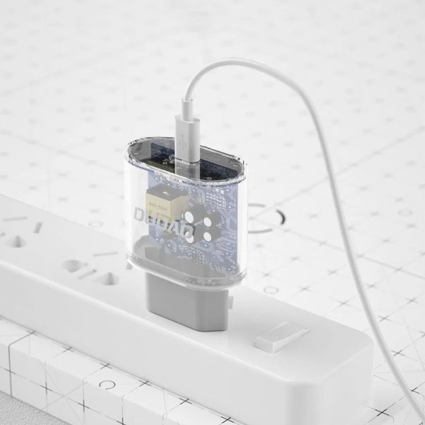 A14EUC PD 20W USB-C mazais sienas lādētājs + USB-C kabelis - balts