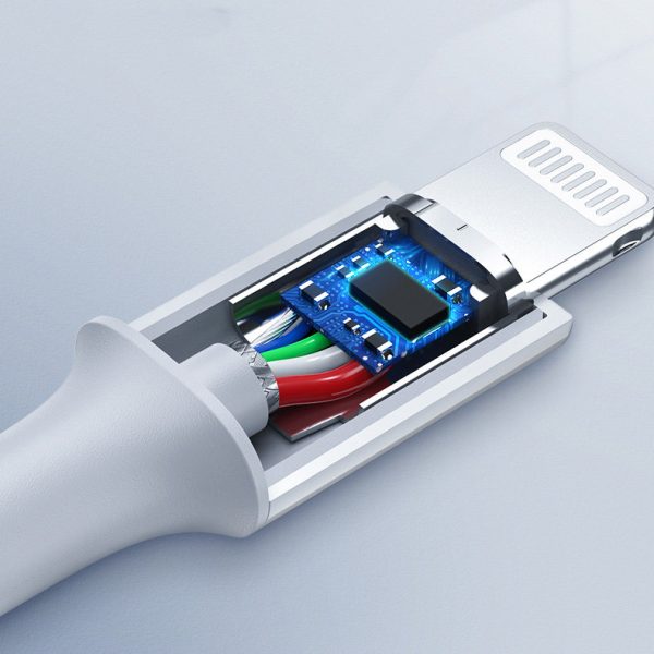 Kabelis MFi USB-C - iPhone Lightning 20W 3A 0.25m - balts