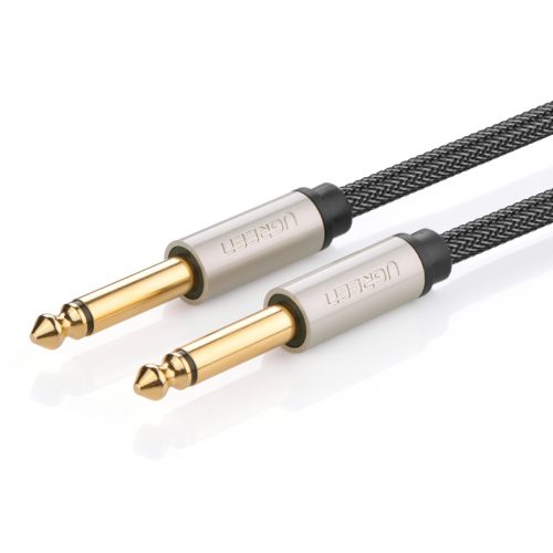 Audio kabelis AV128 mono TS ligzda 6.35mm 5m - pelēks
