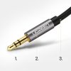 Audio kabelis AV119 mini ligzda 3,5 mm 5 m - melns