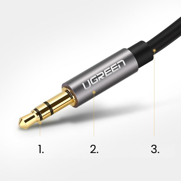 Audio kabelis AV119 mini ligzda 3,5 mm 5 m - melns