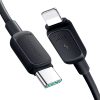 Kabelis Multi-Color Series A14 USB-C - iPhone Lightning 20W 1,2 m - melns