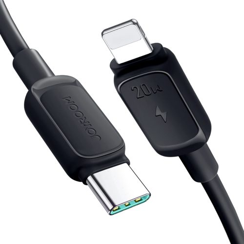 Kabelis Multi-Color Series A14 USB-C - iPhone Lightning 20W 1,2 m - melns