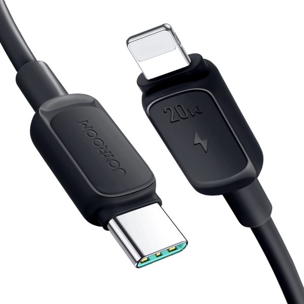 Kabelis Multi-Color Series A14 USB-C - iPhone Lightning 20W 1,2 m - melns