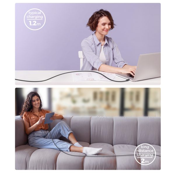 Kabelis Multi-Color Series A14 USB-C - iPhone Lightning 20W 1,2 m - melns