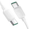 Daudzkrāsains A14 sērijas USB-C - USB-C 100W 1,2 m kabelis - balts