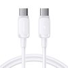 Daudzkrāsains A14 sērijas USB-C - USB-C 100W 1,2 m kabelis - balts