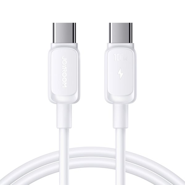 Daudzkrāsains A14 sērijas USB-C - USB-C 100W 1,2 m kabelis - balts