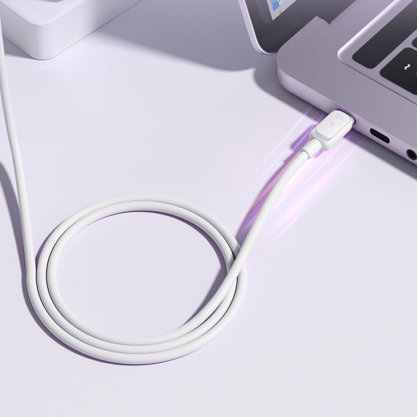 Daudzkrāsains A14 sērijas USB-C - USB-C 100W 1,2 m kabelis - balts