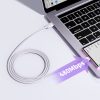 Daudzkrāsains sērija A14 USB-A - USB-C 3A 1,2 m kabelis - balts