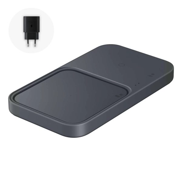 Samsung 15W induktīvais lādētājs - melns + tīkla lādētājs + kabelis
