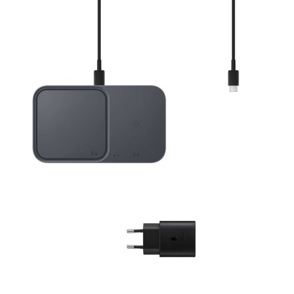 Samsung 15W induktīvais lādētājs - melns + tīkla lādētājs + kabelis