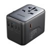 Universāls lādētāja ceļojumu adapteris 65W ES / ASV / Japāna / Austrālija / Apvienotā Karaliste / Kanāda - melns