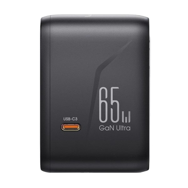 Universāls lādētāja ceļojumu adapteris 65W ES / ASV / Japāna / Austrālija / Apvienotā Karaliste / Kanāda - melns