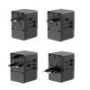 GAN PRO 3 65W ceļojumu adapteris lādētājs ES / ASV / Japāna / Austrālija / Apvienotā Karaliste 2x USB-C 2x USB-A - melns