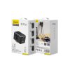 GAN PRO 3 65W ceļojumu adapteris lādētājs ES / ASV / Japāna / Austrālija / Apvienotā Karaliste 2x USB-C 2x USB-A - melns