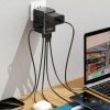 Lādētāja ceļojumu adapteris A35Pro 35W ES / Apvienotā Karaliste / Austrālija / ASV / Japāna 3x USB-C 2x USB-A - melns