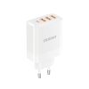 Sienas lādētājs 3x USB-A 1x USB-C PD 20W - balts