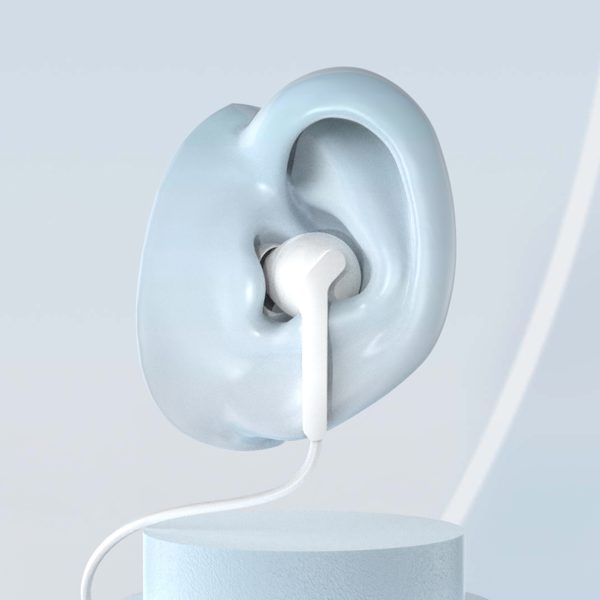 X3C+ vadu USB-C ausīs ievietojamas austiņas 1,2 m - baltas