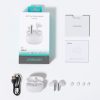 TWS Bluetooth 5.4 ANC ENC bezvadu austiņas - baltas