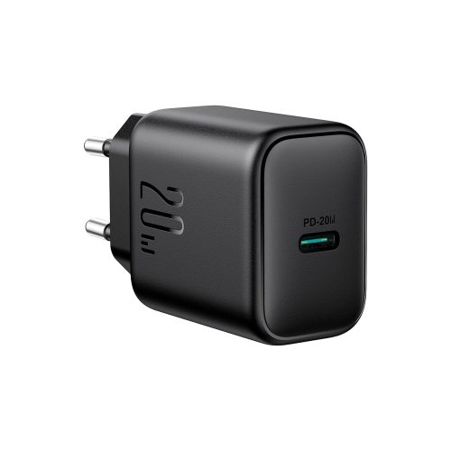 USB-C PD QC 20W sienas lādētājs - melns