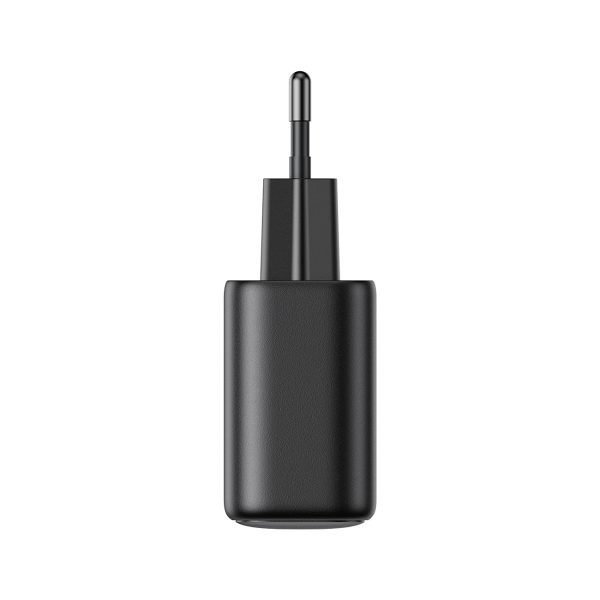 USB-C PD QC 20W sienas lādētājs - melns