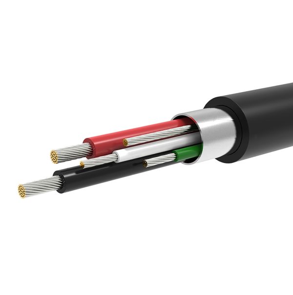 Adapteris mini USB-B (vīriešu) - USB-A (sieviešu) OTG 10 cm - pelēks