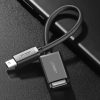 Adapteris mini USB-B (vīriešu) - USB-A (sieviešu) OTG 10 cm - pelēks