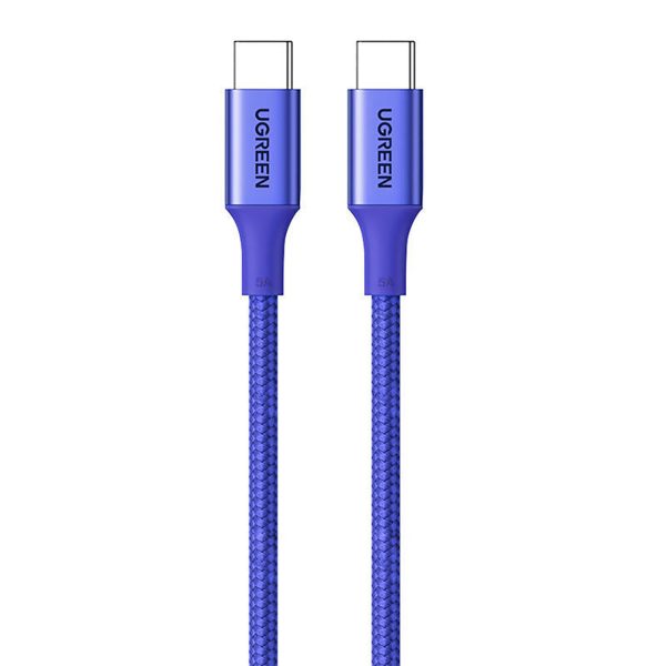 Pīts kabelis USB-C - USB-C PD 100W 1m - zils