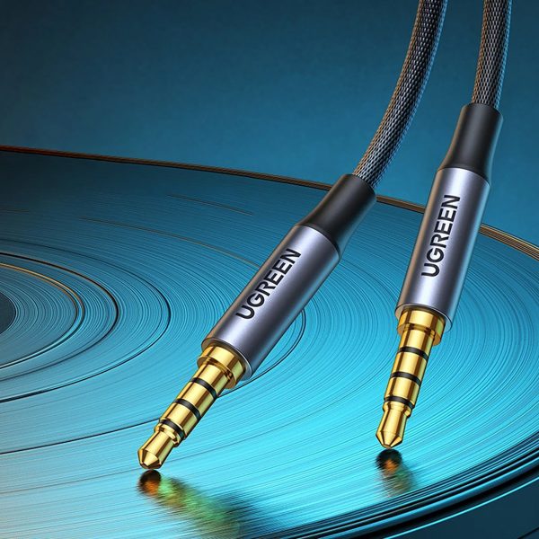 Audio kabelis mini ligzda 3,5 mm - mini ligzda 3,5 mm 1 m - pelēks