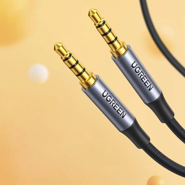 Audio kabelis mini ligzda 3,5 mm - mini ligzda 3,5 mm 1 m - pelēks